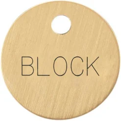 1'' Round Bridle & Accessory Tag