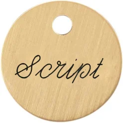 1'' Round Bridle & Accessory Tag