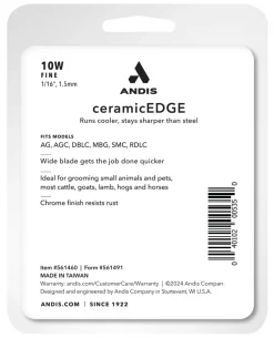 Andis® ceramicEDGE WIDE Detachable Replacement Blade Size 10W