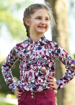 Belle & Bow Equestrian Girls’ Long Sleeve Sun Shirt