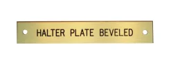 Beveled Edge Halter Nameplate - 1 or 2 lines