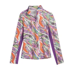 CoolBlast® 100 Kids’ Noma Long Sleeve Print Shirt