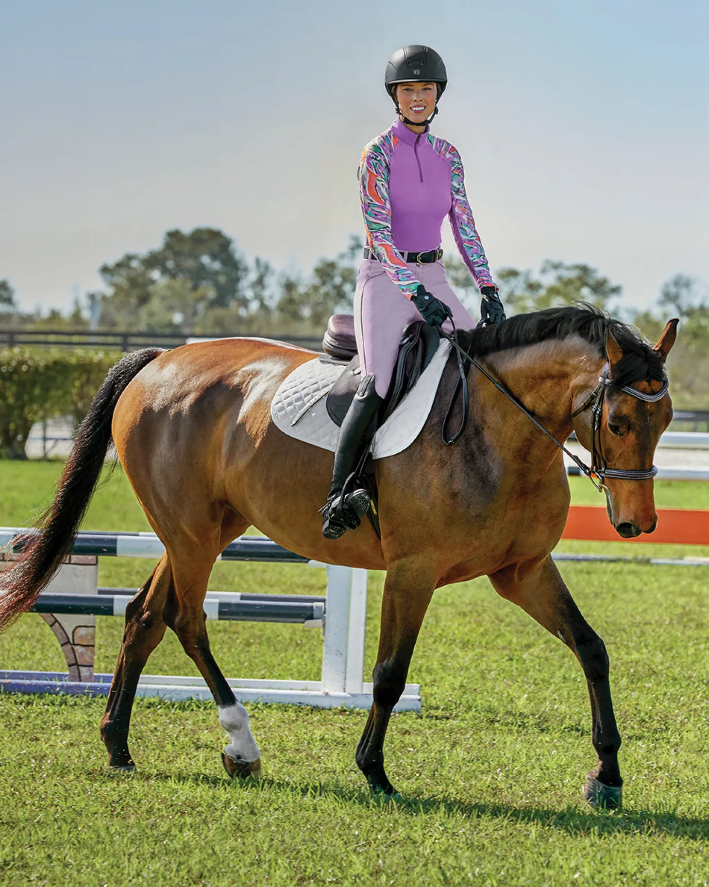 CoolBlast® 100 Ladies’ LaBelle Print Long Sleeve Shirt