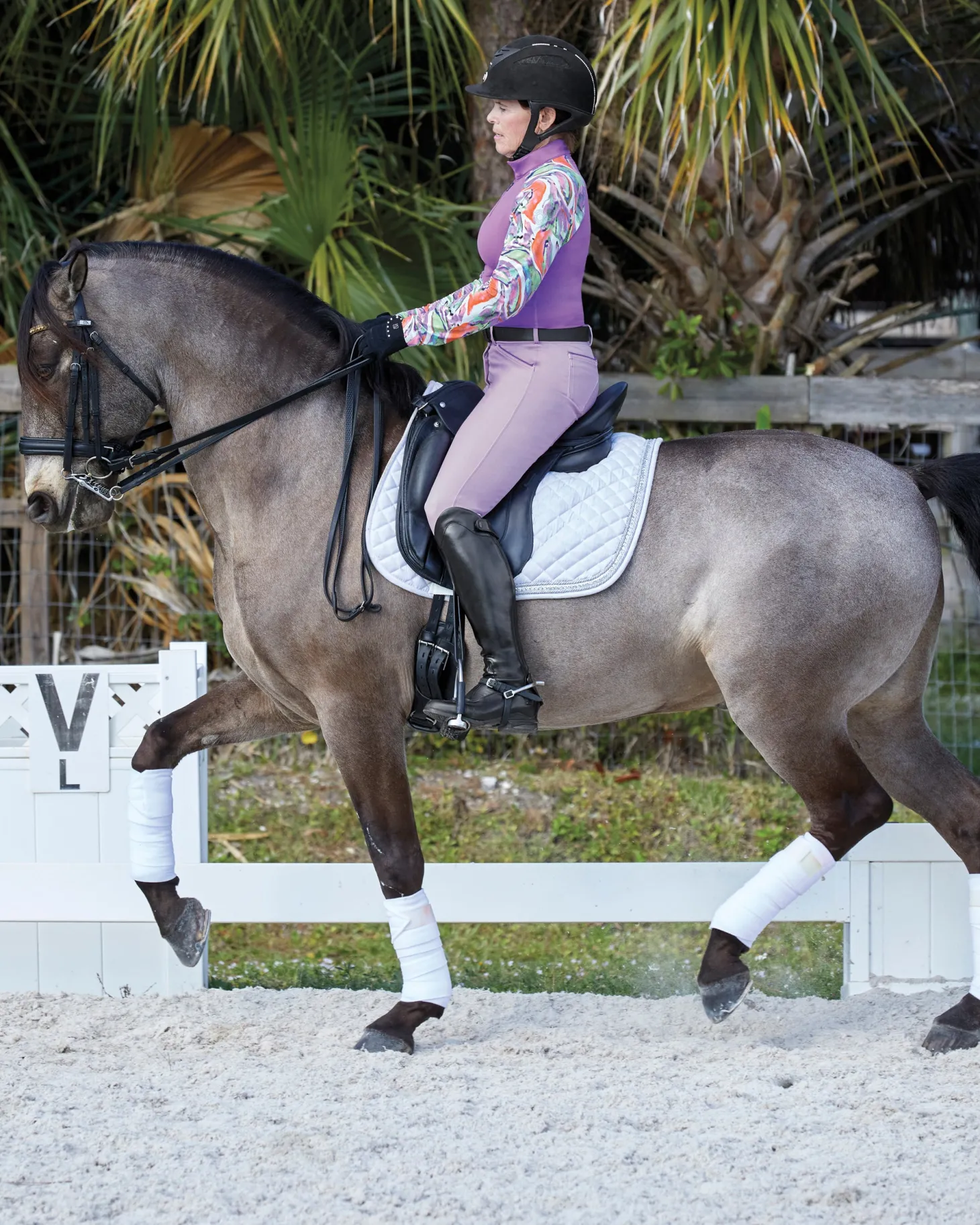 CoolBlast® 100 Ladies’ LaBelle Print Long Sleeve Shirt