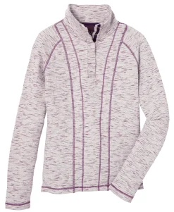 DS Textured Snap Neck Pullover