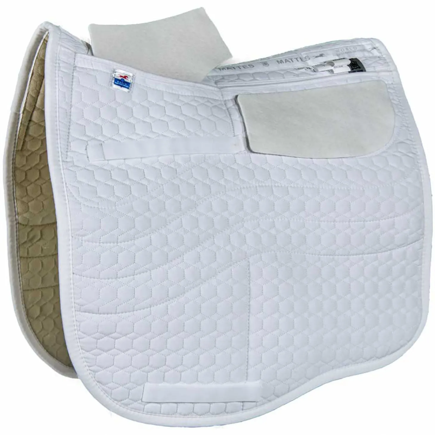 E.A. Mattes Dressage EuroFit Quilt Only Correction Pad with Pockets for Shims
