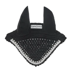 Equine Couture™ Fly Bonnet with Piping and Crystals