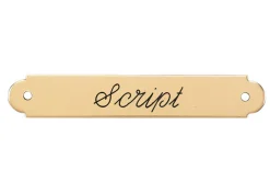 Fancy Halter Nameplate - 3 lines