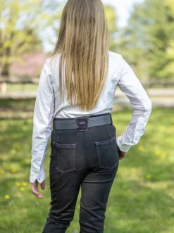 FITS® Girls’ Denim Tread Knee-Patch Breech