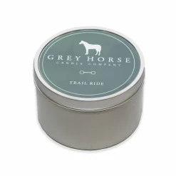 Grey Horse Candle Tin