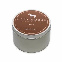 Grey Horse Candle Tin
