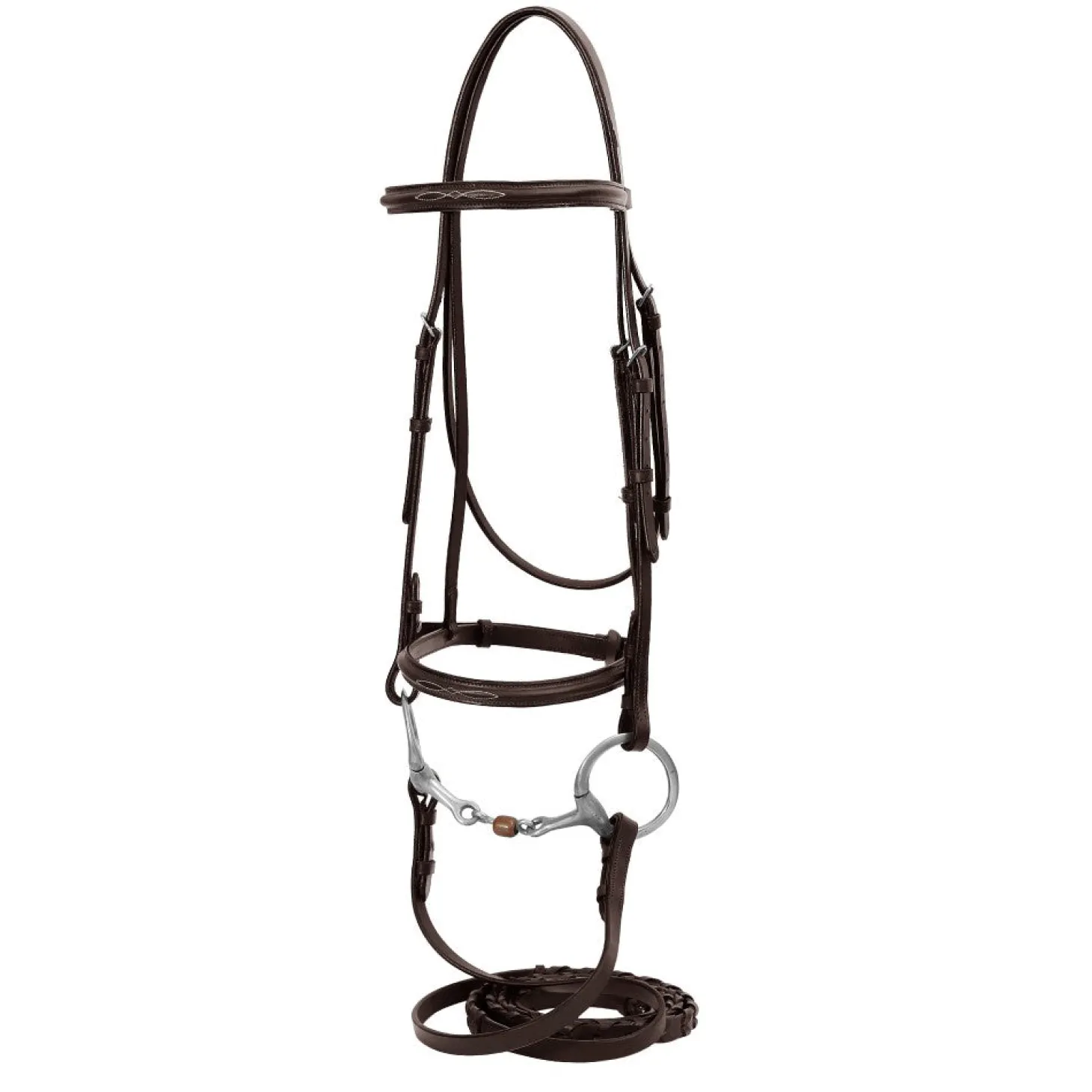 HDR Advantage Fancy Raised Snaffle Bridle with Laced Reins