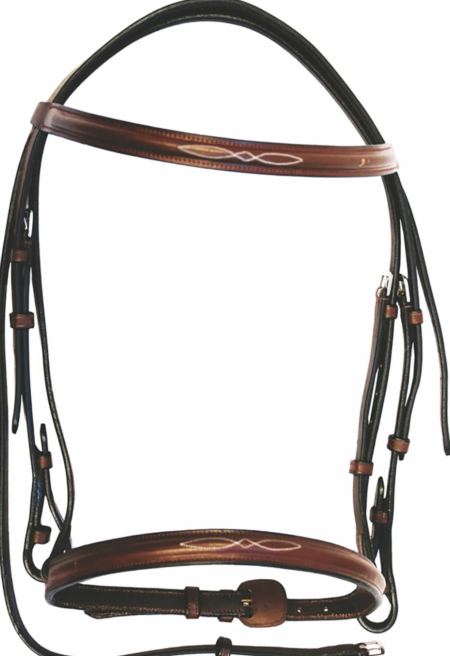 HDR Advantage Fancy Raised Snaffle Bridle with Laced Reins