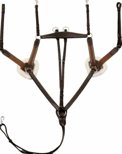 Henri de Rivel Pro 5-Point Elastic Breastplate Martingale with Running Attachment