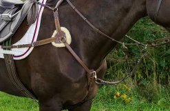 Henri de Rivel Pro 5-Point Elastic Breastplate Martingale with Running Attachment