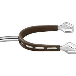 Herm Sprenger® Ultra Fit Brown Grip Small Round Rowel Spurs