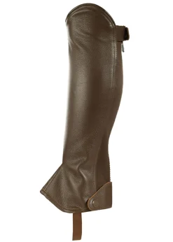 Horze Leather Half Chaps with Elastic