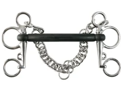 Horze Rubber Mullen Mouth Pelham Bit