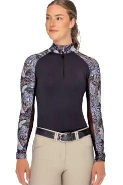 Kastel Denmark Ladies’ Mitzi Quarter-Zip Long Sleeve Raglan