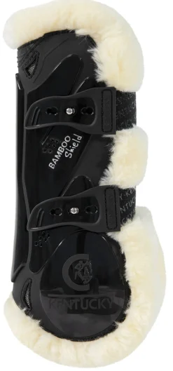 Kentucky Horsewear Vegan Sheepskin Elastic Tendon Boots with Bamboo