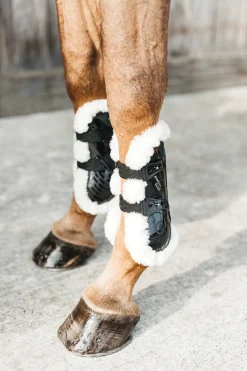 Kentucky Horsewear Vegan Sheepskin Elastic Tendon Boots with Bamboo