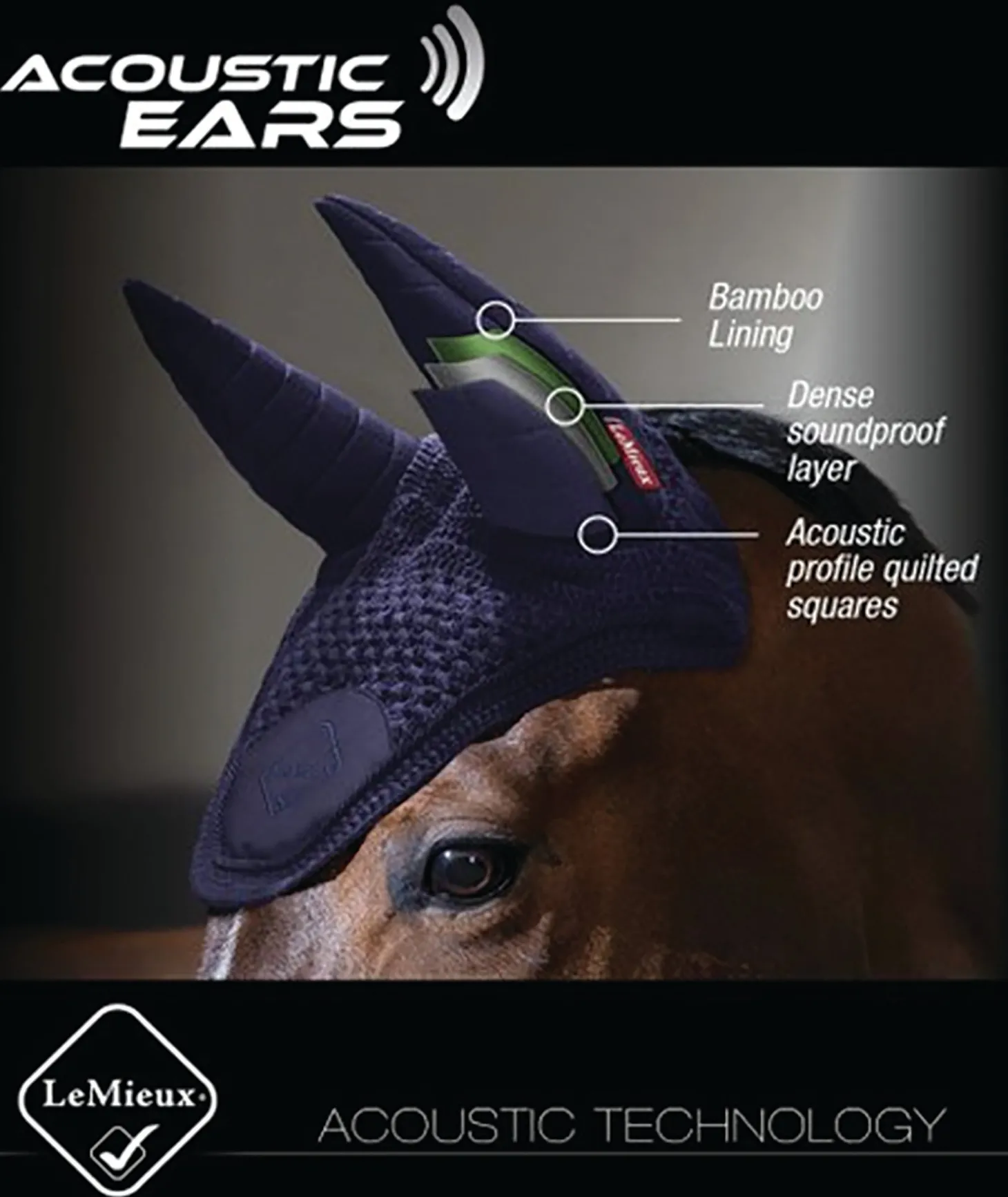 LeMieux® Diamanté Acoustic Fly Hood