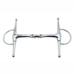 Metalab Double-Jointed with Oval Link Full Cheek Snaffle Bit