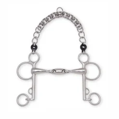 Metalab Double-Jointed with Oval Link Pelham Bit-20mm