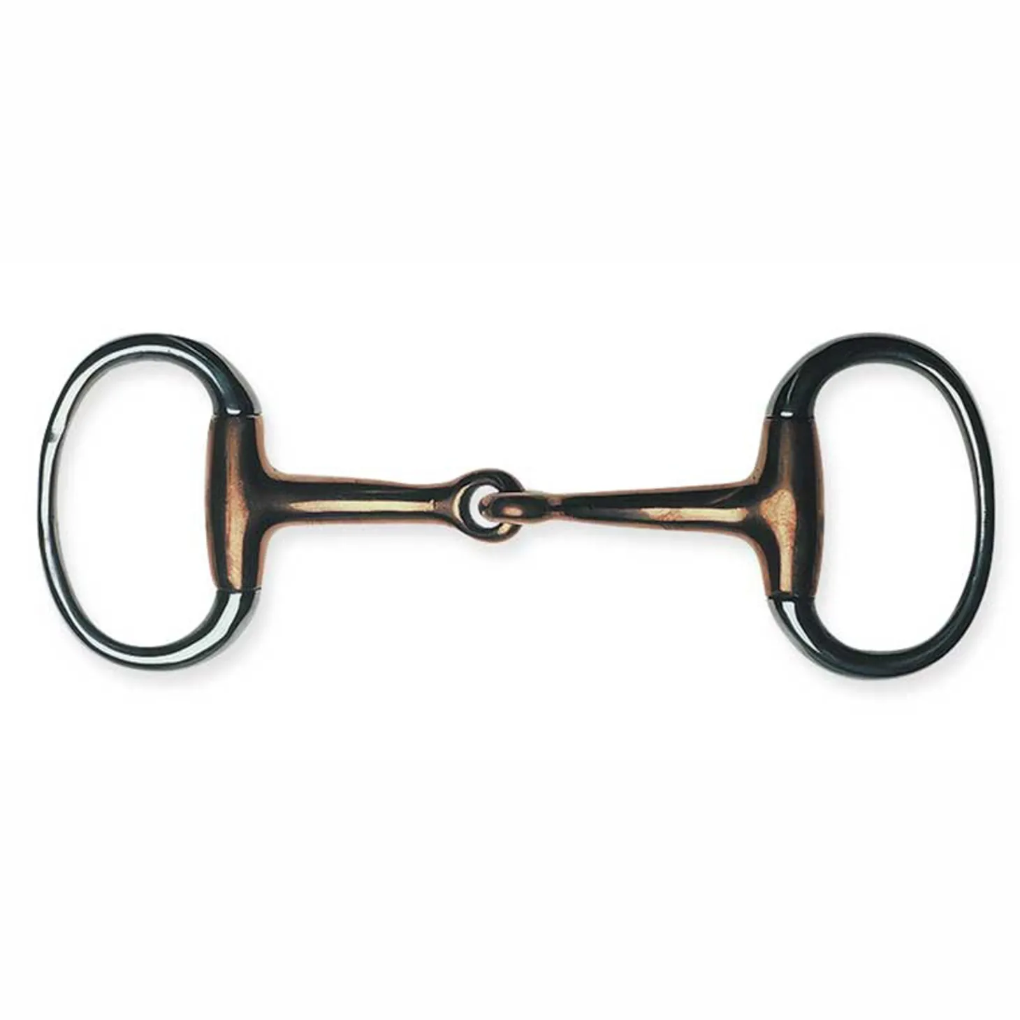 Metalab Jointed with Thin Copper Eggbutt Snaffle Bit