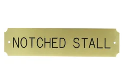 Notched Stall Plate - 3 lines