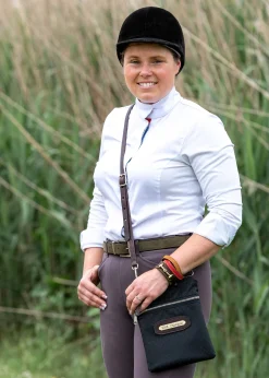 Perri’s® Champion Crossbody Bag with Leather Accents and Nameplate