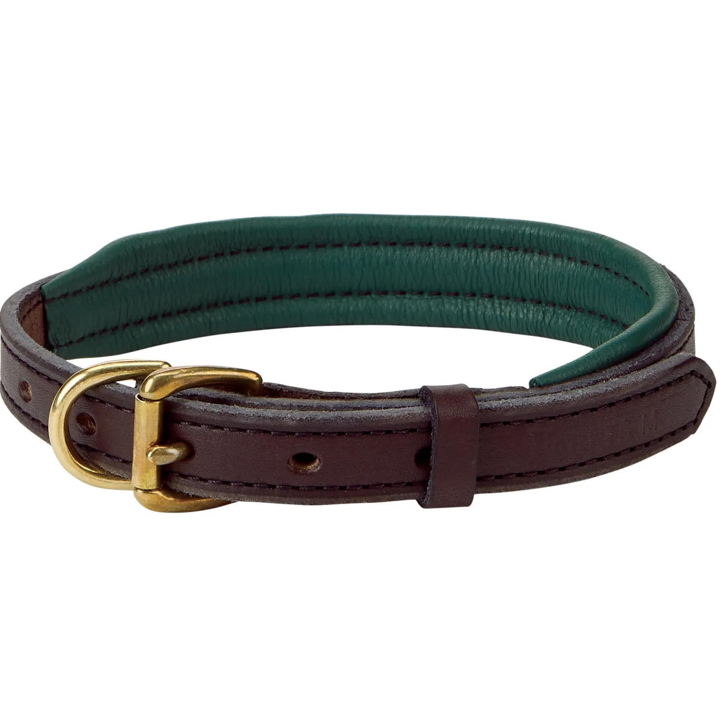 Perri’s® Padded Leather Nameplate Dog Collar