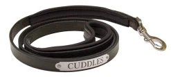 Perri’s® Padded Leather Nameplate Dog Leash