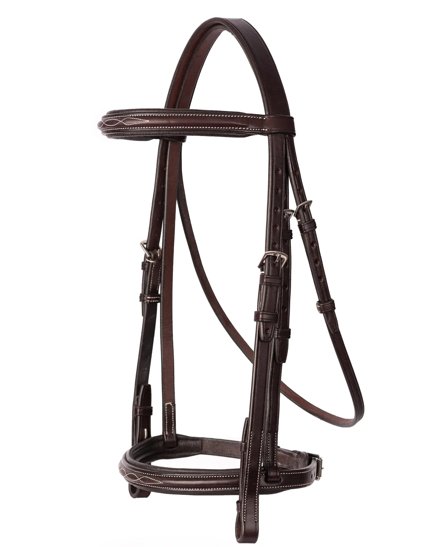Perri’s® Professional Fancy-Stitched Leather Bridle
