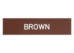 Plastic Stall Plate - 1 or 2 lines