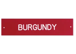 Plastic Stall Plate - 1 or 2 lines