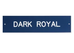 Plastic Stall Plate - 3 lines