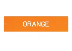 Plastic Stall Plate - 3 lines