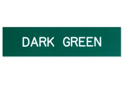 Plastic Stall Plate - 3 lines