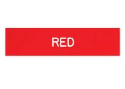 Plastic Stall Plate with Holder - 3 lines