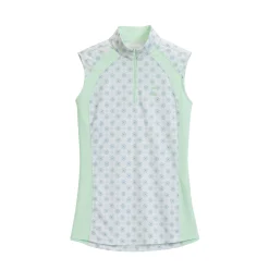 Riding Sport™ Ladies’ Airflow Quarter-Zip Print Sleeveless Shirt
