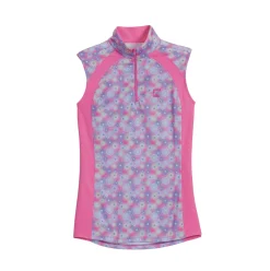 Riding Sport™ Ladies’ Airflow Quarter-Zip Print Sleeveless Shirt