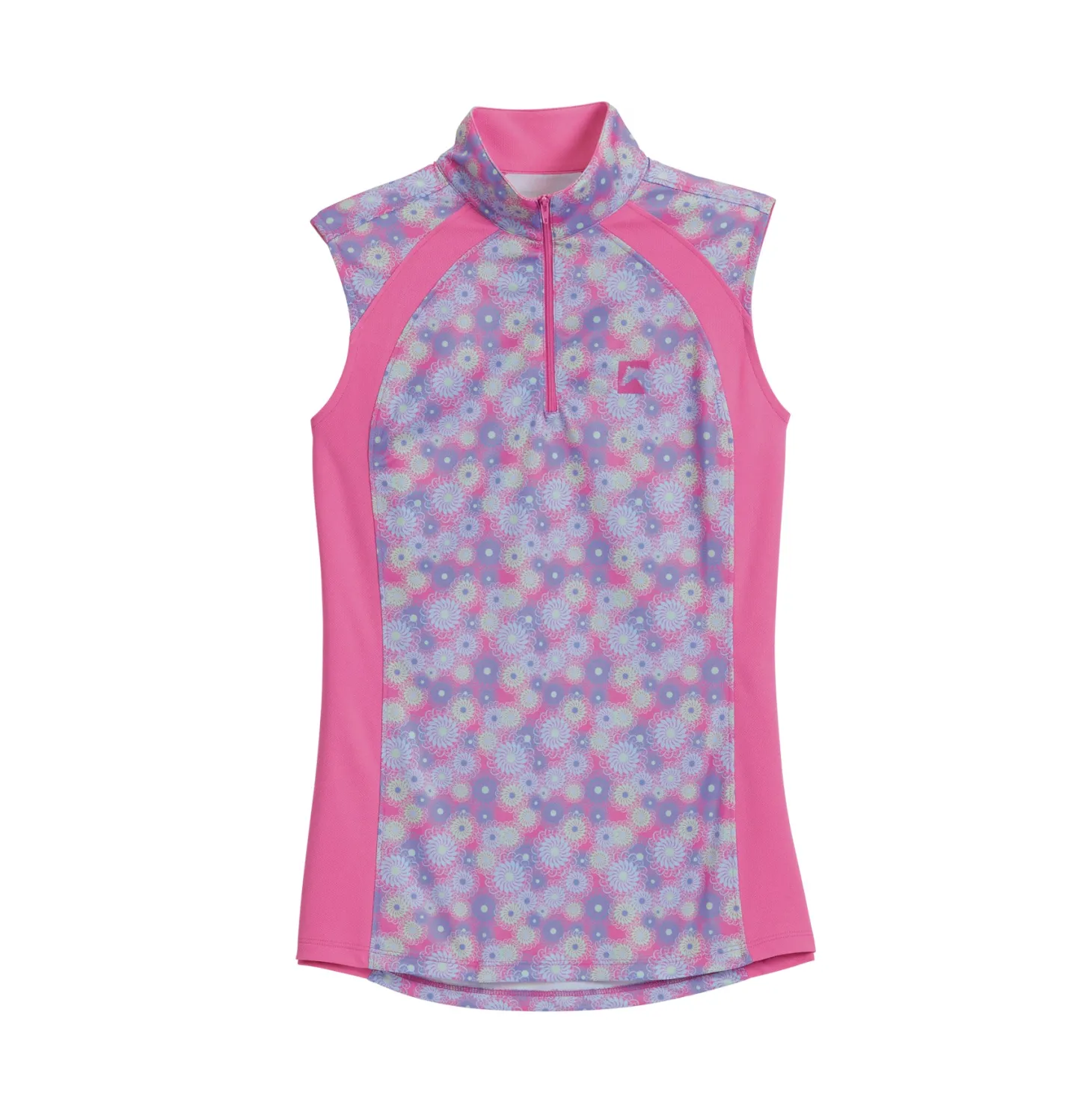 Riding Sport™ Ladies’ Airflow Quarter-Zip Print Sleeveless Shirt