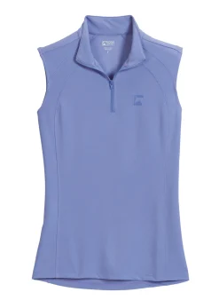 Riding Sport™ Ladies’ Airflow Quarter-Zip Solid Sleeveless Shirt