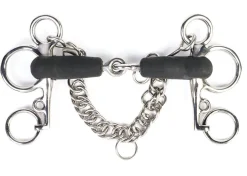 Shires Jointed Short Shank Rubber Pelham Bit