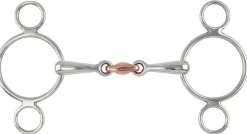 Shires Two-Ring Copper Lozenge Gag Bit