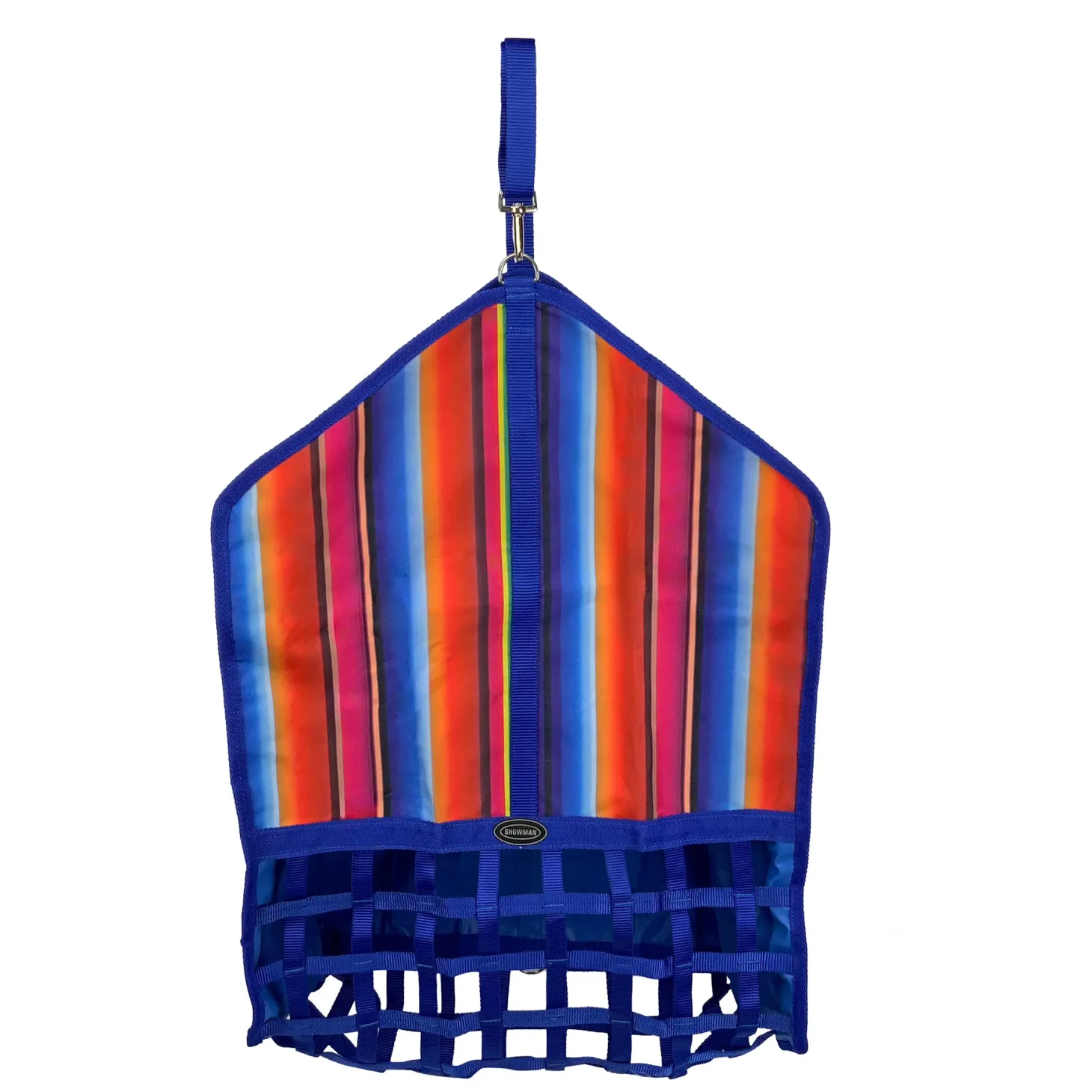 Showman® Neon Serape Webbed Slow Feed Hay Bag