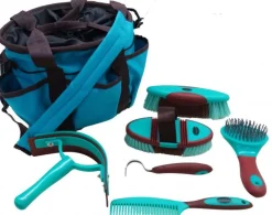 Showman® 6-Piece Soft Grip Grooming Kit with Nylon Bag