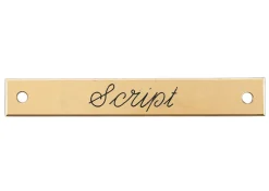 Small Beveled Edge Halter Nameplate