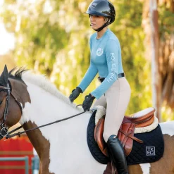 TKEQ Ladies’ Crest Sustainable Long Sleeve Shirt